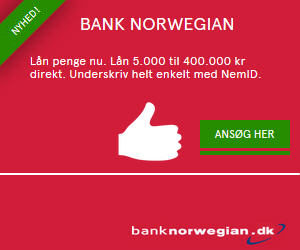 banknorwegian lån 5.000 - 400.000 kr. med NemID