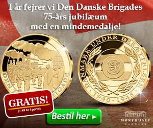 Den Danske Brigades 75 års jubilærum mindemedalje