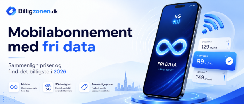 Mobilabonnement med fri data